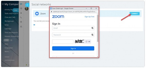 Đăng nhập thông tin tài khoản Zoom của bạn vào 